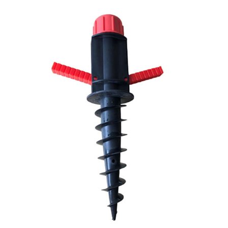 Kierteinen ruuvi rantavarjo pidike tuulenpitävä hiekka rantavarjot tuki muovi pidike ulko puutarha ranta