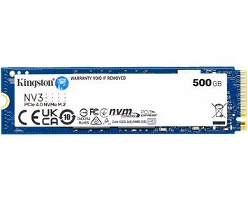 Kingston NV3 Gen 4 M.2 SSD 500GB - NV3 Gen 4 M.2 SSD med 500 GB kapacitet