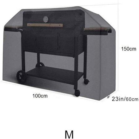 *Vandtæt beskyttelsesbetræk til grill 100 x 60 x 150 cm sort*