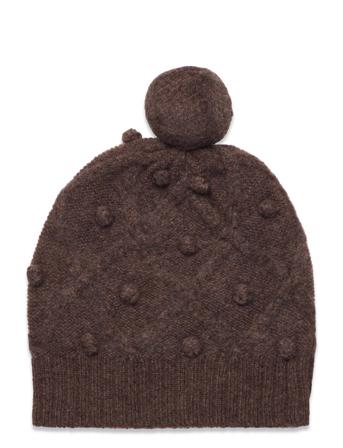 Lambswool Hat Accessories Headwear Hats Beanies Brun FUB