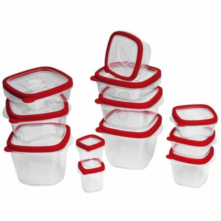 Isopakkaus ruokalaatikoita - 12 kpl - 6 kokoa Transparent