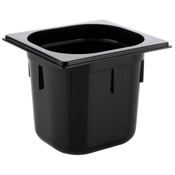 Plastkanti APS Svart GN 1/6