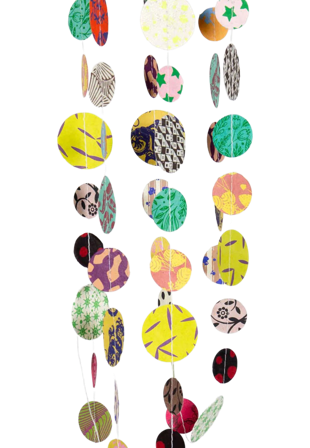 A World of Craft Dots in row girlang Dekoration Flerfärgad 240 cm