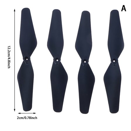 FOLD Drone Reservedelsett Propeller Blad Rekvisita Guard Protec A