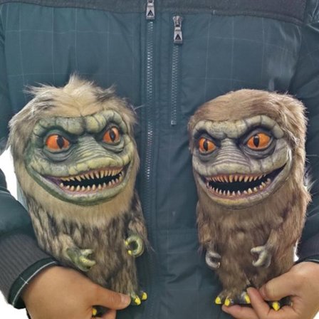 Halloween små djur rekvisita docka söt plysch docka brown