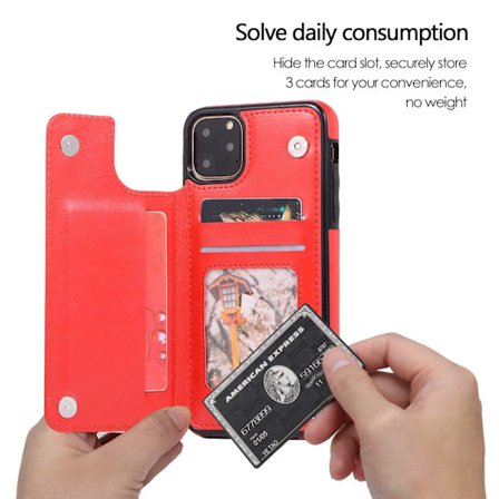 Kotelo Samsung A10E/A20E punainen Crazy Horse -nahkalompakko