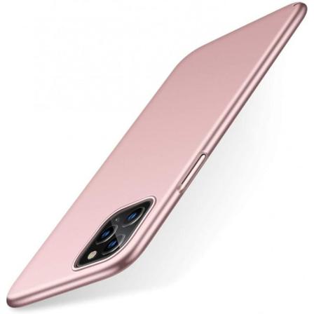 Iphone 11 Ultratunn Gummibelagd Skal Basic V2 Rosenguld Rosa Guld