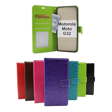 Crazy Horse Wallet Motorola Moto G32