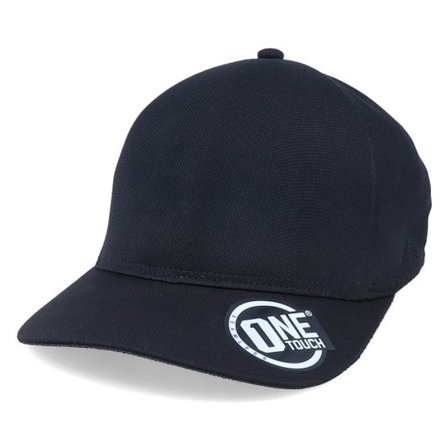 Kumo - Svart flexfit Keps - One Touch Seamless Black Flexfit @ Hatstore