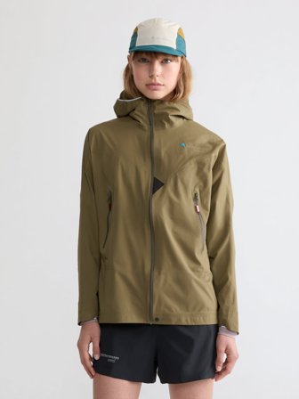 Klättermusen Vingtor Hood Jacka Dam - Olive - XS