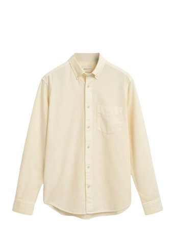 GANT Reg Gmnt Dyed Twill Shirt - Cream - XL