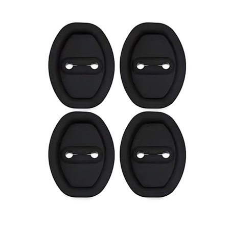 4 st Silikon Dörrlås Skydd, Bil Silikon Dörrlås Skydd, Dämpare Ljuddämpare Lås Skydd