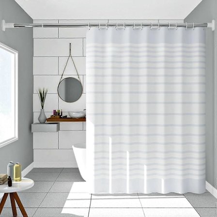 Duschdraperi vattentätt, anti-mögel snabbtorkande, PEVA, för badkar
