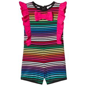 Hootkid Multicolor Rainbow Striped Romper 6 years - All in ones - 6 years - Navy