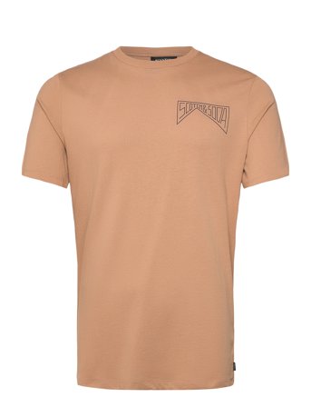 Scotch & Soda Regular Fit Left Chest Logo T-Shirt - Brown - L