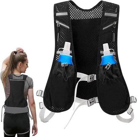 Hydration Pack / Löparväst med Reflekterande Design – Lätt och Bekväm för Löpning, Vandring, Cykling, Maraton