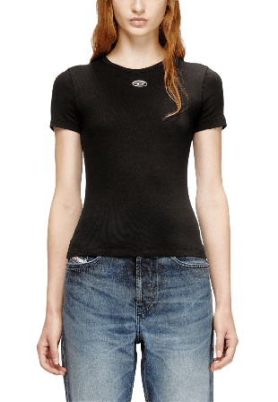 Diesel T-ELE-LONG-OD Överdelar Dam Svart M