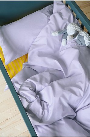 Jotex - Percale Mini Sengesæt Tremmeseng - Økologisk Lilla - ZACK - Køb Sengetøj til børn hos Jotex