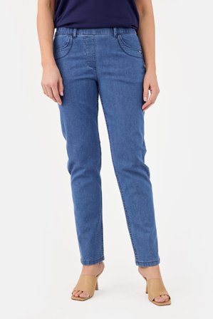 BRANDTEX - Sofie Bukser - Blå - Slim Fit