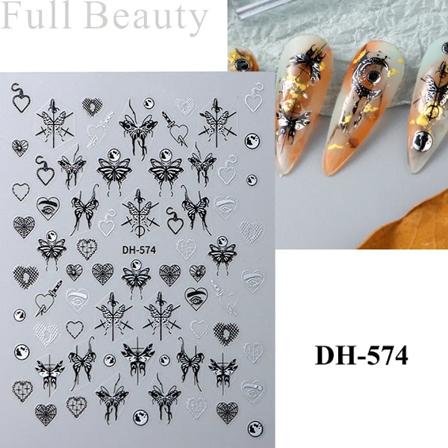 Halloween Negleklistermærker Sorte Kat Spøgelser Edderkop Spindelvæv Design Decals Holografiske Selvklæbende Slider Manikyr Kunst Og Dekoration DH-574