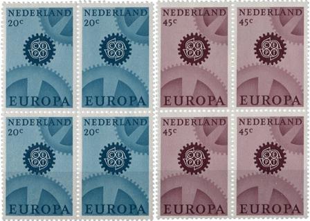 Holland 1967 - NVPH 882-883 - 4-blokke - Postfrisk