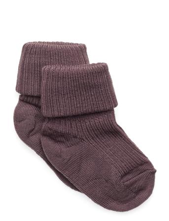 Anklesock 2/2 Pad Baby Socks & Tights Baby Socks Brun Mp Denmark