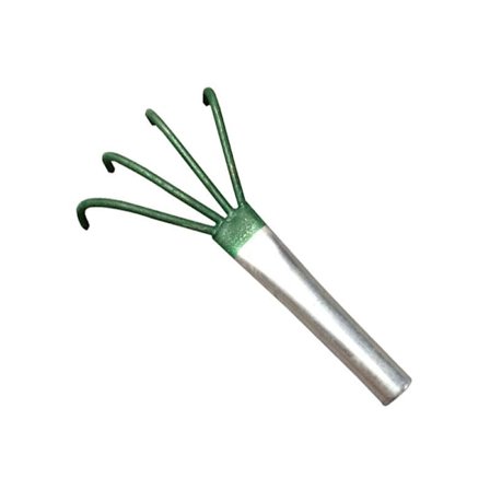 Trädgårds kratta sand zen trädgård kratta mini zen jard jordbruks kolstål kratta tänder fyra spetsar liten jordnötshandtag gräs blad pincett 