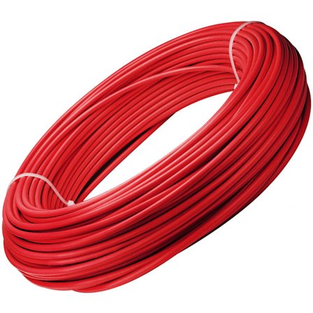 Röd Bromskabelhölje 5 Meter med Teflon Insats ALHONGA 5mm