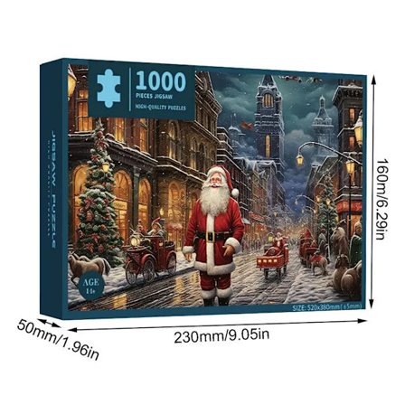 Joulupukki Palapeli Joulu 1000 Palaa Puinen Palapeli Haaste Vaikeus Aivoriihipeli Tukkumyynti Aikuiset DIY Käsintehdyt Askartelut