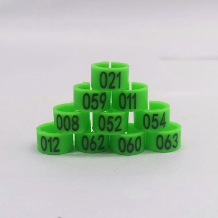 Due Ringenes Due Fugle Klips Ringe GRØN