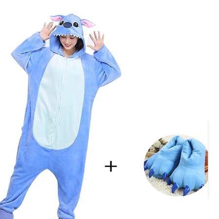 Herre Pyjamas (xxl 180-200cm) Kigurumi Onesie Til Voksne Kvinder Hjemmesko Lynlås Dyr Pyjamas Heldragt Pijama Cosplay Kostume Gave LGL