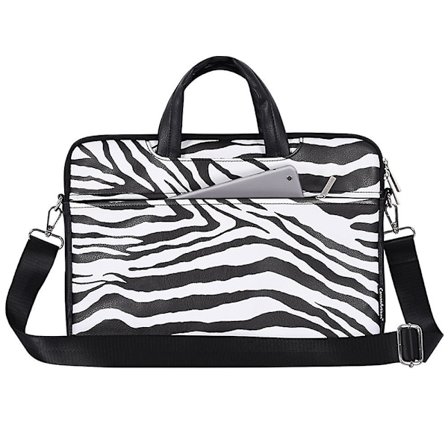 CANVASARTISAN G33-C23 14" Laptop Väska med Zebra-Mönster för Bärbar Dator, Notebook-Fodral