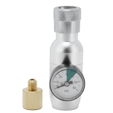 Mini CO2 Regulator med trykmåler Hjemmebrygget øl Soda Kegging Tilbehør MFL 3/8in CO2 Charger Ventil