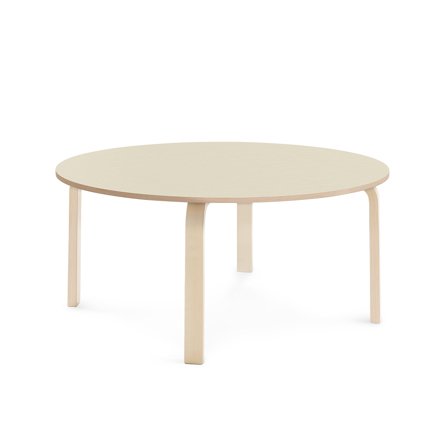 Tisch ELTON, Ø 1200x530 mm, Laminat Birke, Birke