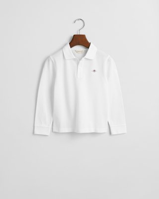 GANT - Piquéskjorte med lange ermer white