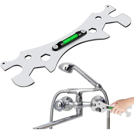 Vandhane Nøgle, Multifunktionel Nøgle, Buet Vinkel Justerbar Nøgle