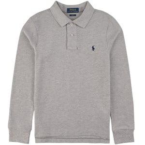 Kids - Ralph Lauren Branded Polo Shirt Grey 8-9 Years - Tops - 8-9 years - Grey