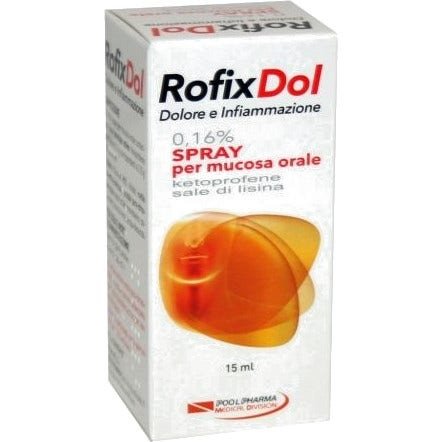 Rofixdol Infiammazione E Dolore Spray Mucosa Orale 15ml 0,16%
