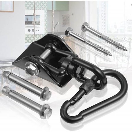 Raskas kattokiinnike ruostumatonta terästä, 500 kg:n kantavuus, 360° pyörivä