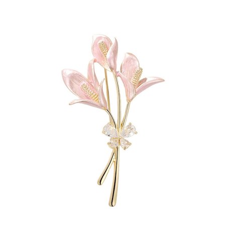 Lily sommerfugl broche, elegant og eksklusiv, udsøgte nålesmykker, tøj, brystblomster, Valentinsdagsgave til mødre