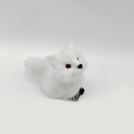Simulaatio Furry Fox Malli Kettu Figuurit VALKOINEN B B