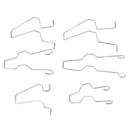 6 st. Strålkastare Strålkastare Dip Dipped Beam Huvudlampa Glödlampa Hållfjäderklämma för H1 H4 H7 YEMAA [DB]