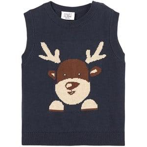 Hust&Claire Navy Perry Vest 68 cm (4-6 Months) - Jumpers and knitwear - 68 cm (4-6 Months) - Blue