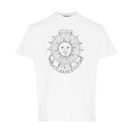 Versace Jeans Couture, T-Shirts Wit, Heren, Maat:L