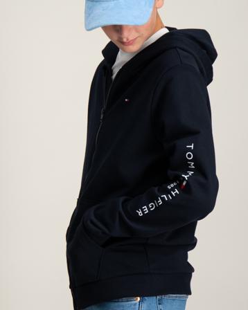 Tommy Hilfiger U ESSENTIAL ZIPTHROUGH HOODIE Blauw Hoodies Jongens - Kids Brand Store