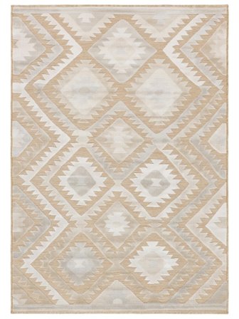 Washable Indoor/Outdoor Rug Sabine Beige Small Oeko-Tex