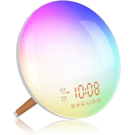 Dagslysvekkerklokke Soloppgang, Wifi Lysvekkerklokke Vekkelys Med Radio, 4 Alarm, Vekkerklokke Med Lys For Barn & Voksne