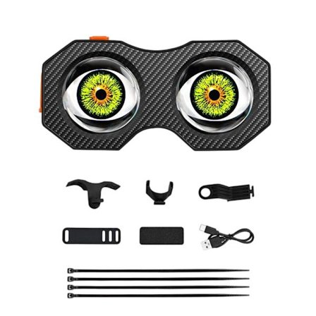 Programmerbar Cykel Baklampa Snabb Installation Dynamisk LED Cykel Baklampa Djävulsögon Cykel Bakljus Tålig