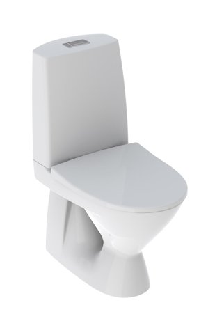 Ifö Pala Toalettstol dolt avlopp/limmad, med mjuk sits. För limning, Badrum