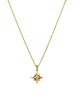 Syster P North Star Big Necklace Gold Halsband Dam Guld ONESIZE